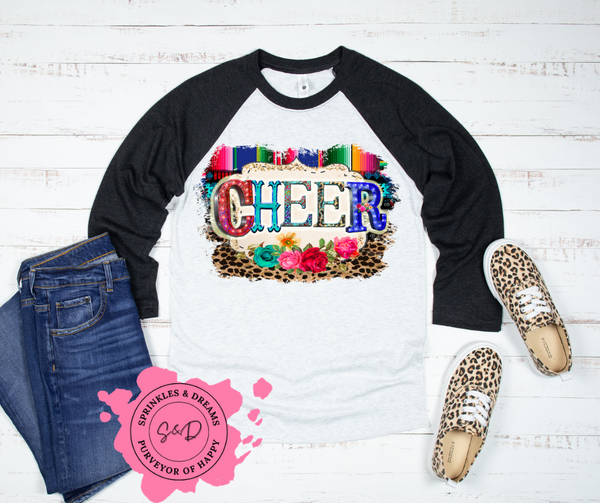 Cheer Leopard Raglan