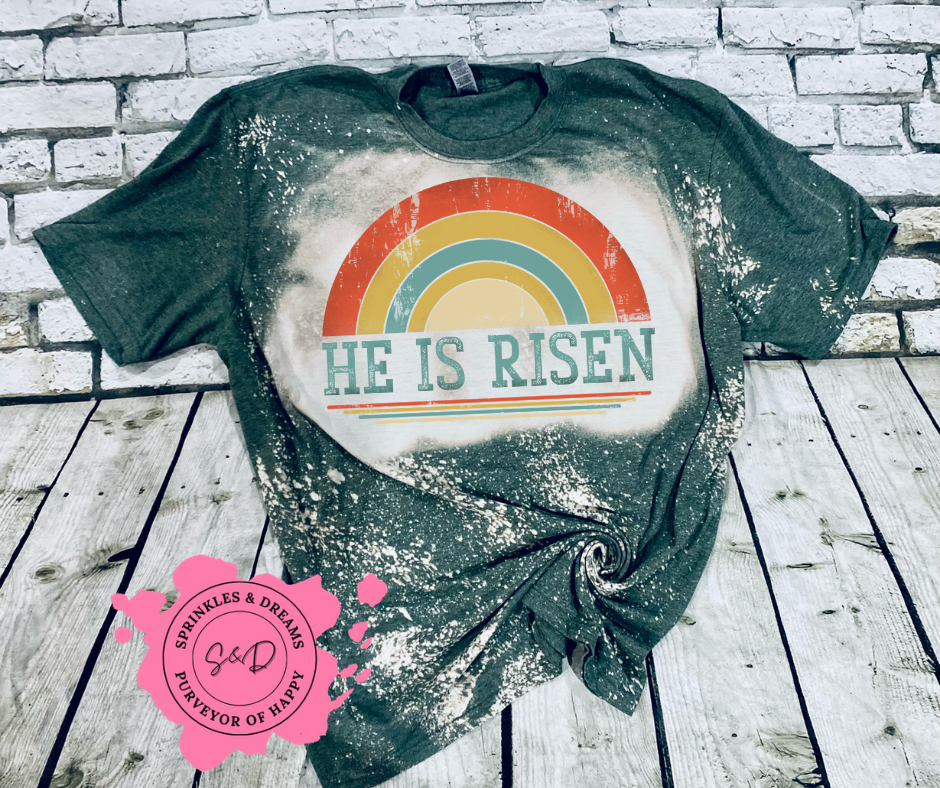 He is Risen Bleached T-shirt