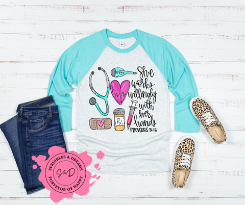 Nurse Proverbs Raglan