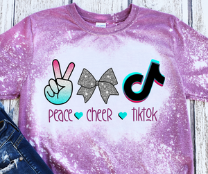 Peace Cheer TikTok Bleached (Youth)