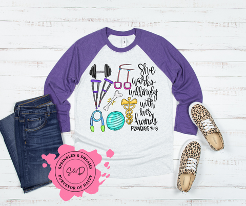 Physical Therapist Proverbs Raglan